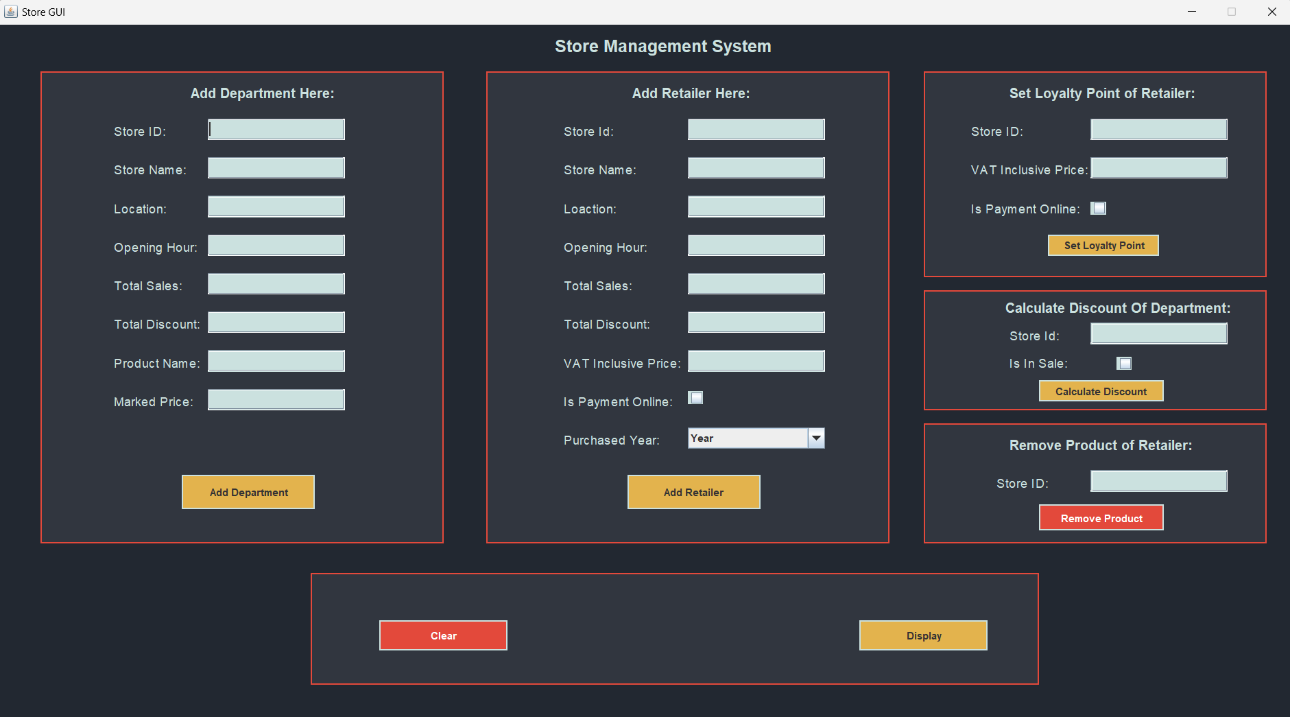 Java app project
